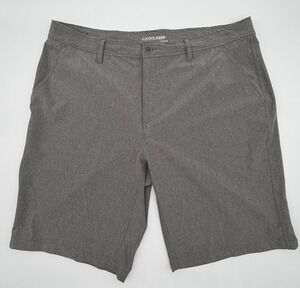 CoolKeep Men's Performance Shorts Size 38 GRAY Stretch Lightweight Golf Casual